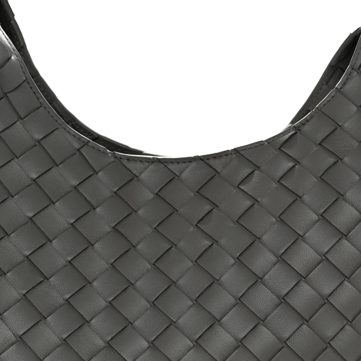 Bottega Veneta Nappa Intrecciato Medium Campana Shoulder Bag Basalt 8 of 10