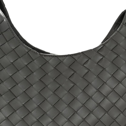Bottega Veneta Nappa Intrecciato Medium Campana Shoulder Bag Basalt 8 of 10