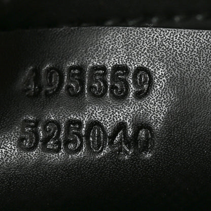 Gucci Soft GG Supreme Monogram Appia Calfskin Web Vertical Tote Black 6 of 9