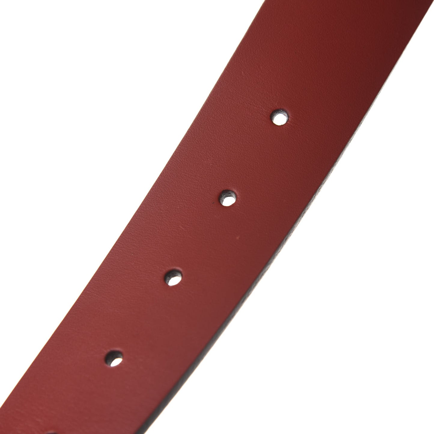 Selleria Calfskin Nickel Interlocking G 37mm Belt 90 36 Rosso