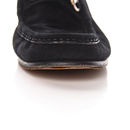 Gucci Suede Horsebit Womens Loafers 39.5 Black 17 of 19