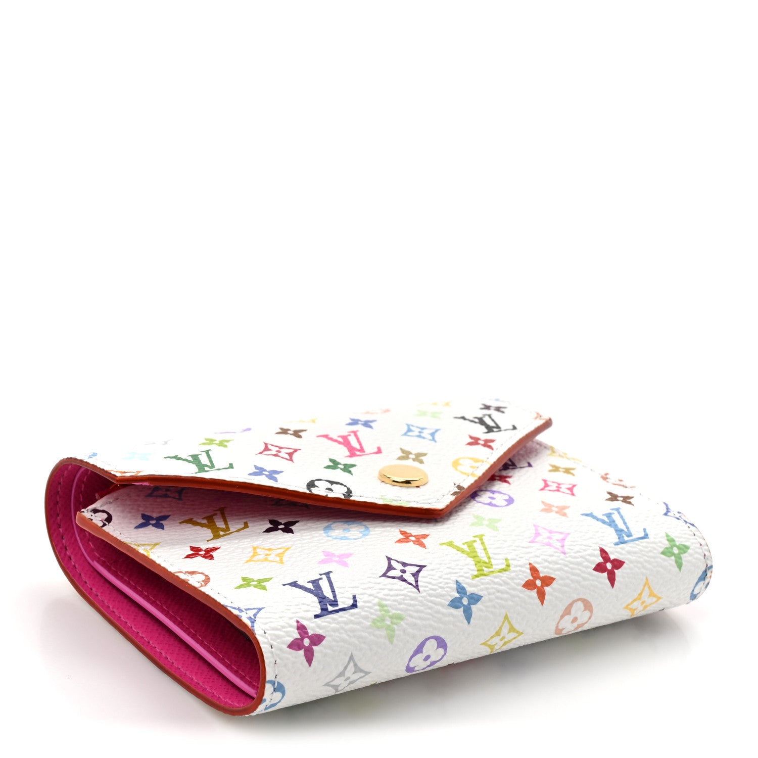 Louis Vuitton LV x TM Monogram Multicolor Victorine Wallet White 4 of 8