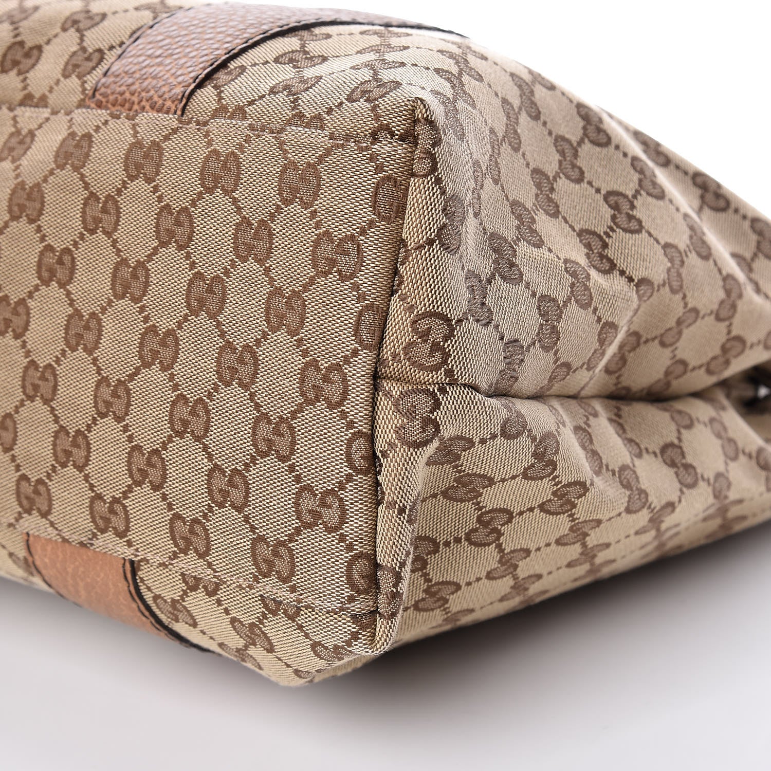 Gucci Monogram Medium Bamboo Bar Tote Brown 10 of 10