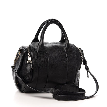 Alexander Wang Pebbled Lambskin Rockie Black Pale Gold Hardware 3 of 11