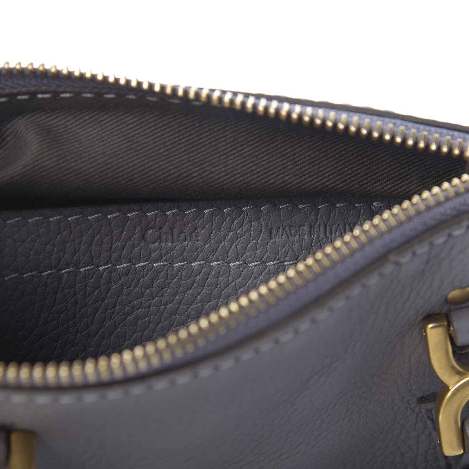 Chloe Calfskin Mini Marcie Satchel Cashmere Grey 8 of 9