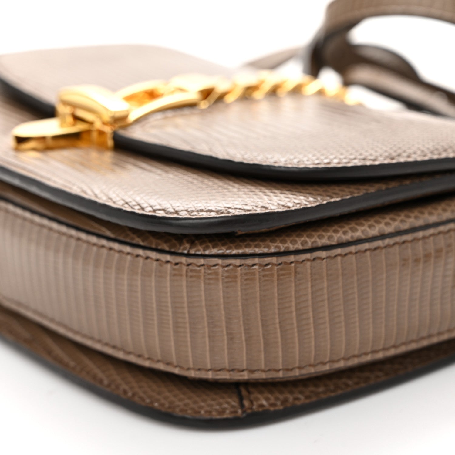 Gucci Lizard Mini Sylvie 1969 Messenger Bag Taupe 10 of 10