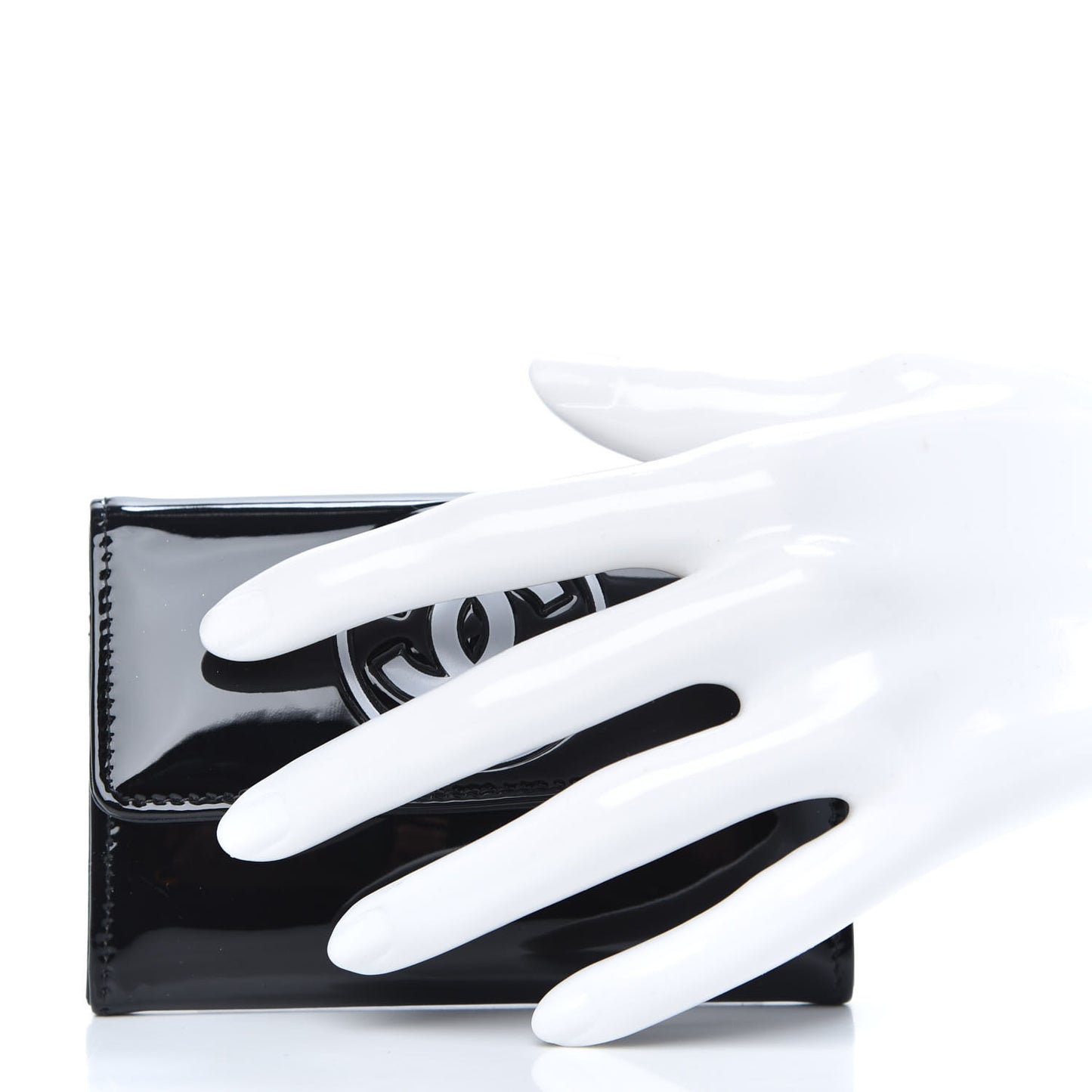 Patent CC Card Holder Black White
