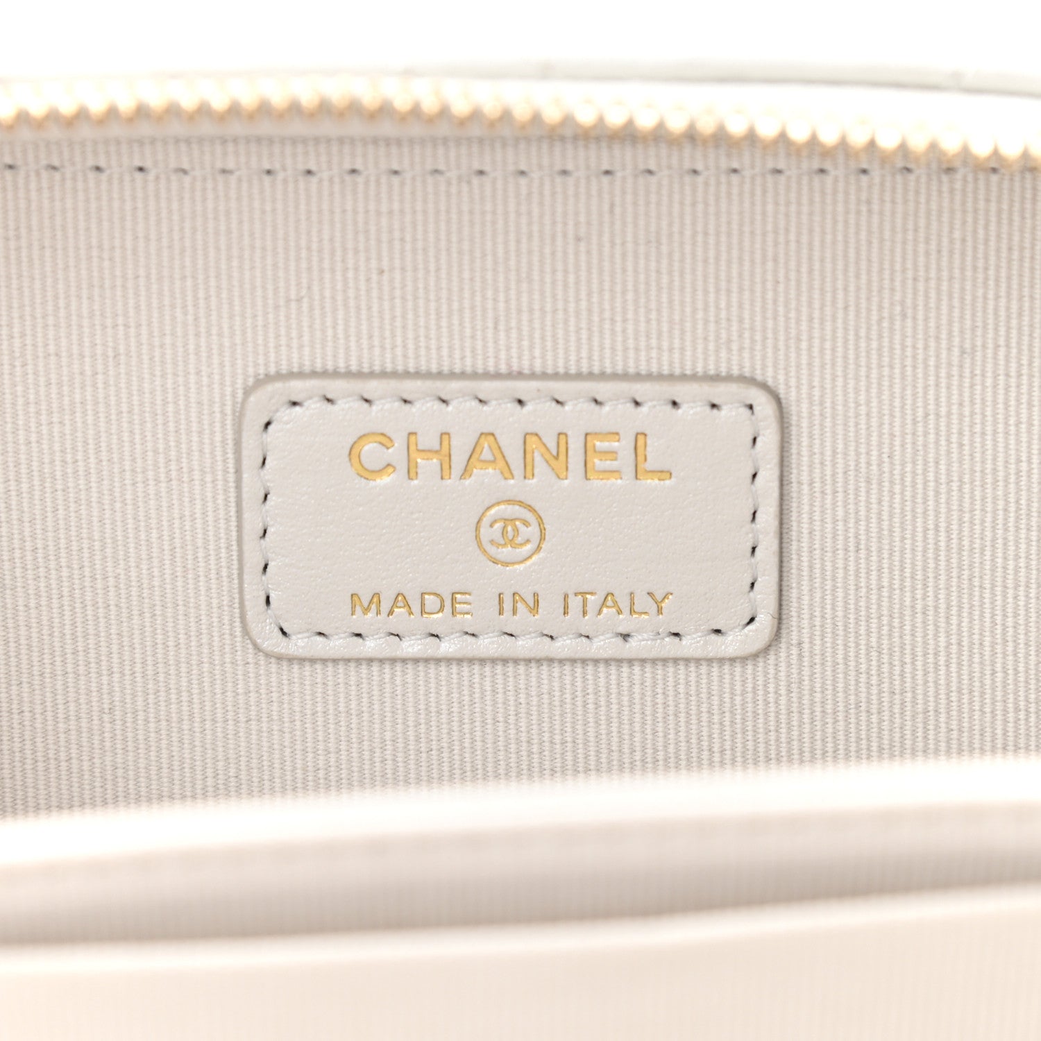 Chanel Metallic Lambskin Quilted Top Handle Vanity Case Silver 7 of 12
