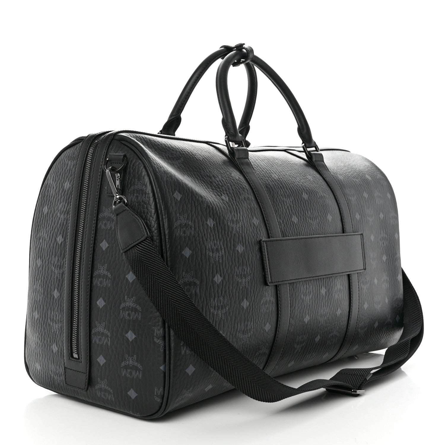 MCM Visetos Ottomar Weekender Duffle Bag Black 3 of 10