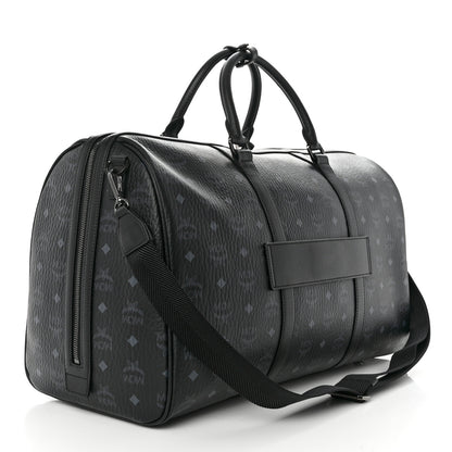 MCM Visetos Ottomar Weekender Duffle Bag Black 3 of 10