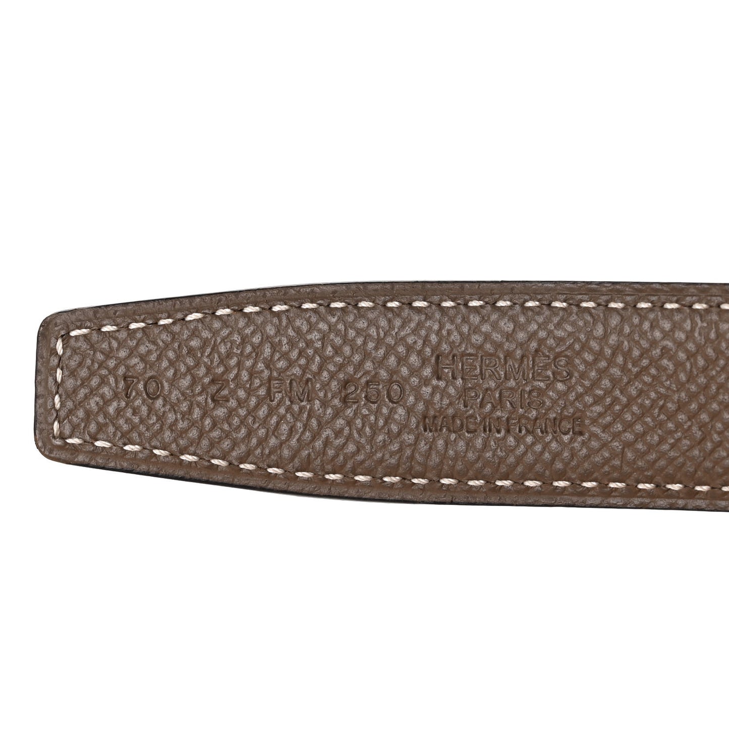 Epsom Swift 24mm H Belt 70 Etoupe Jaune Ambre