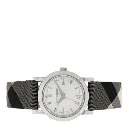 Burberry Stainless Steel Calfskin 28mm Heritage Nova Check Quartz Watch BU1386 2 of 4