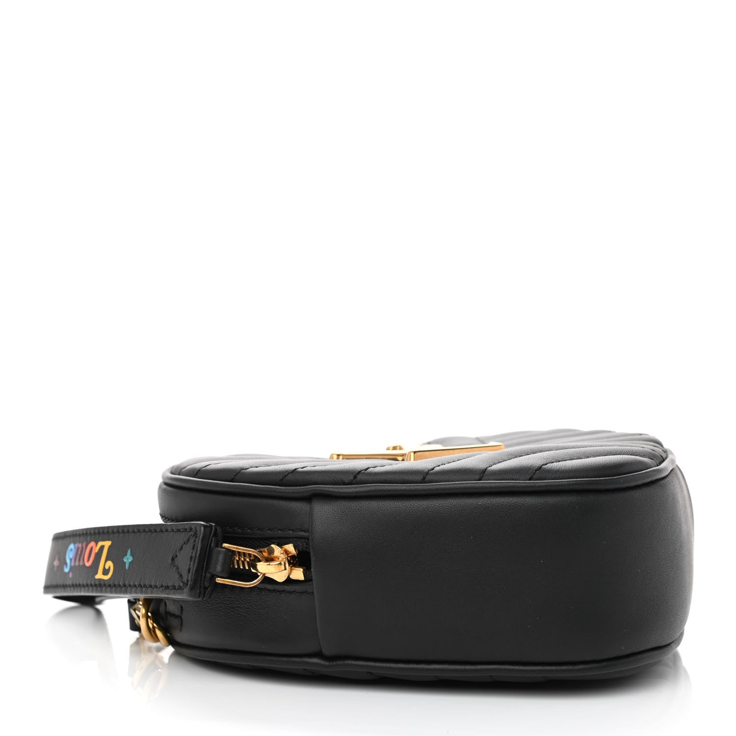 Louis Vuitton Calfskin New Wave Heart Bag Black 4 of 8