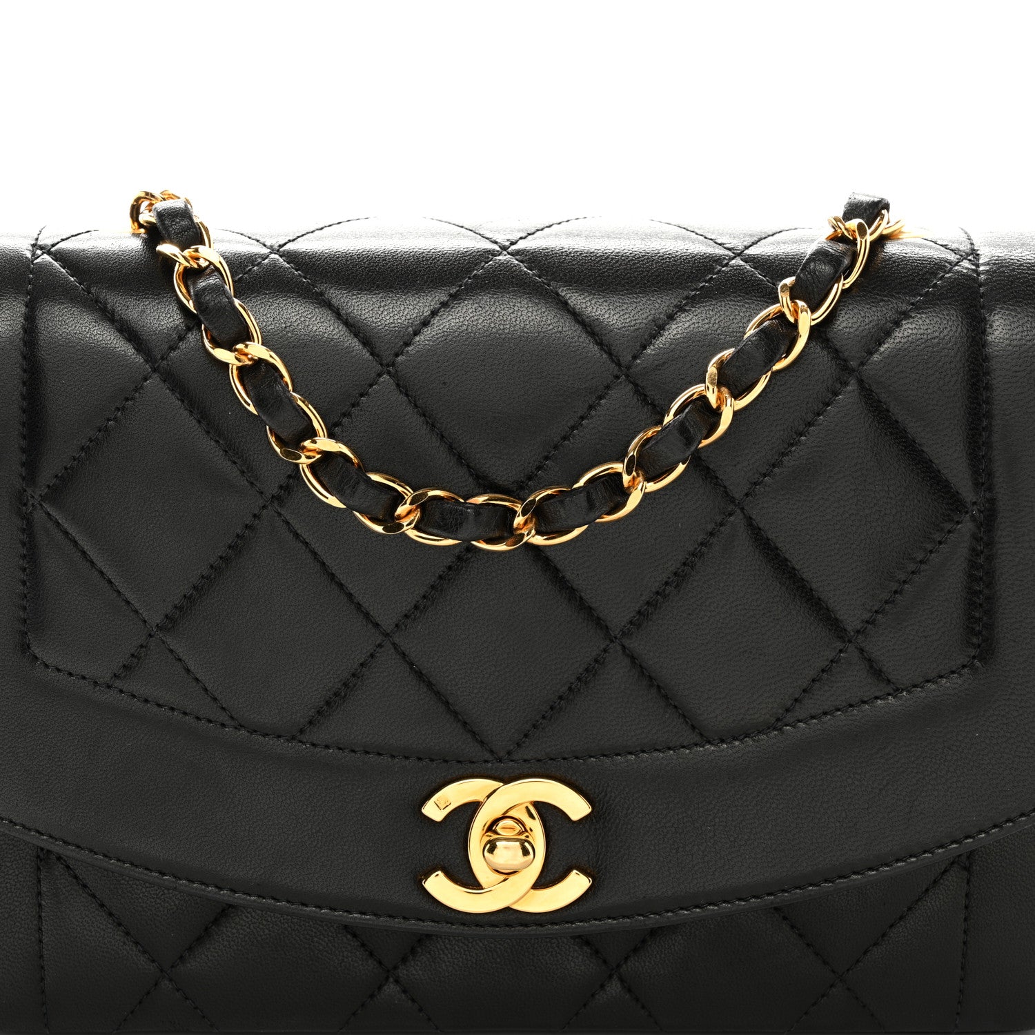 Chanel Lambskin Quilted Small Single Flap Black 9 of 11