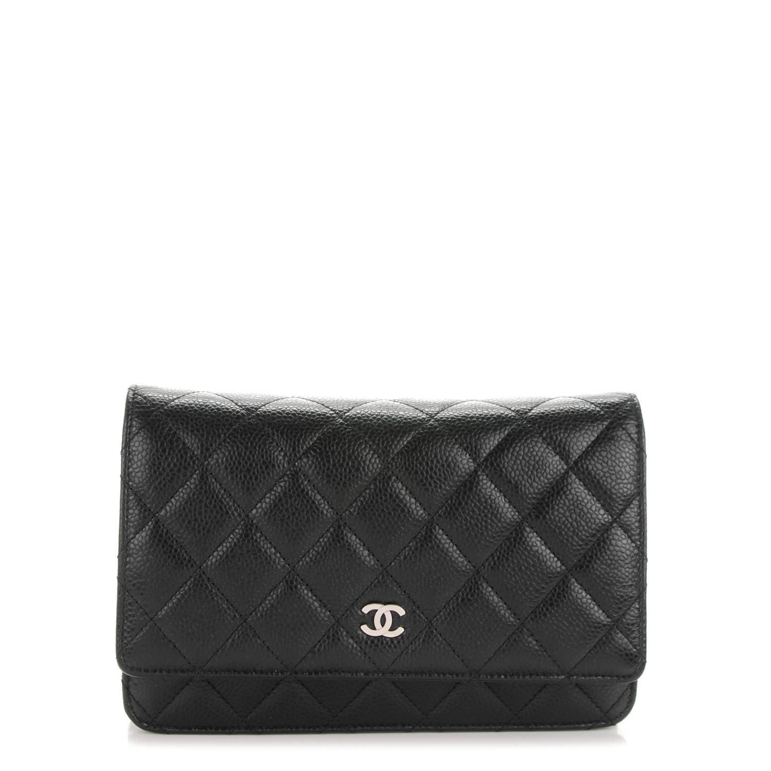 Chanel Caviar Quilted Wallet On Chain WOC Black 1 of 7