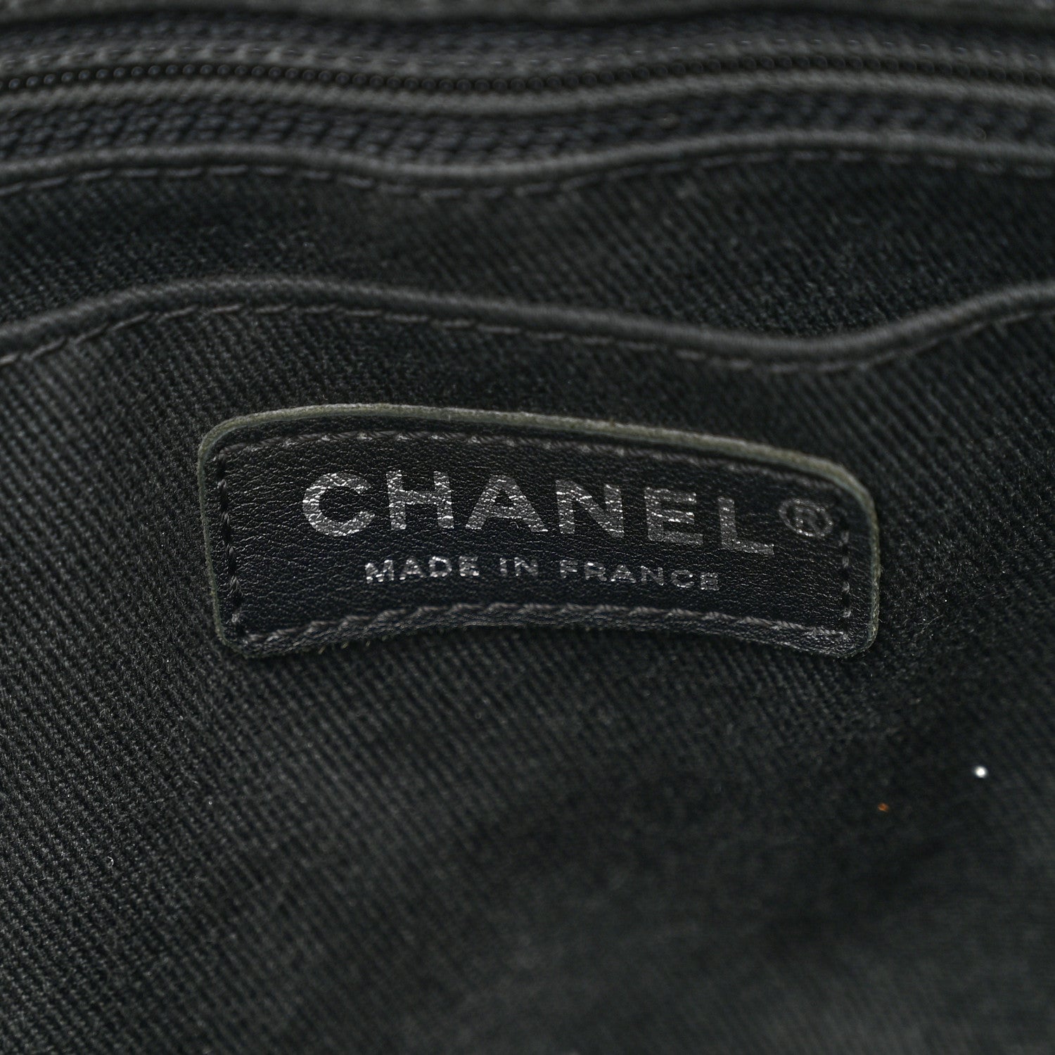 Chanel Grained Vegetal Calfskin Urban Shopping Tote Black 8 of 13