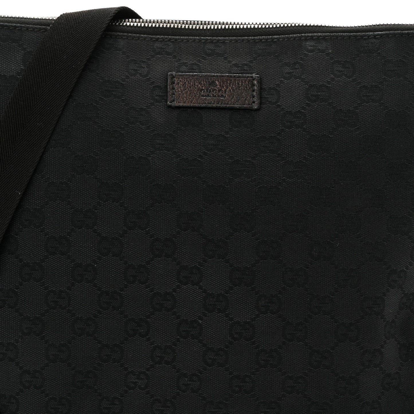 Monogram Flat Messenger Bag Black