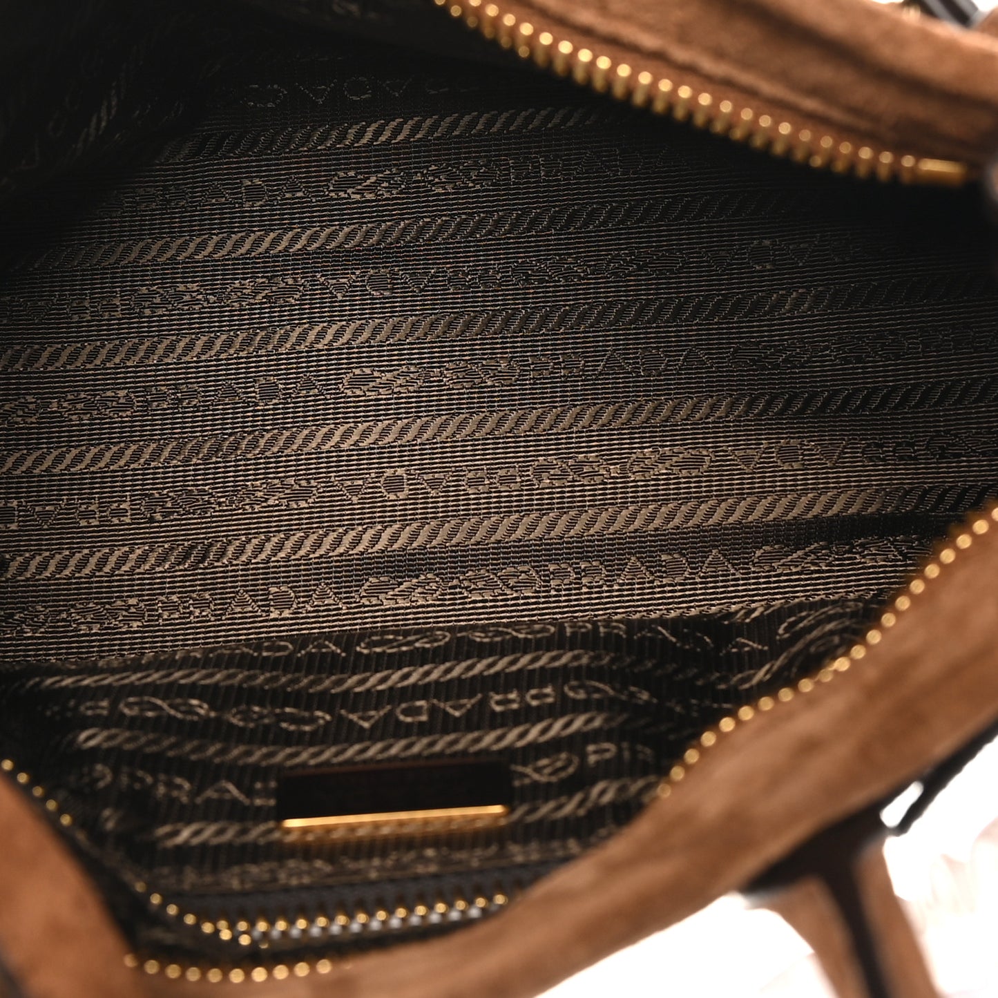 Suede Triangle Mini Bonnie Shoulder Bag Cacao