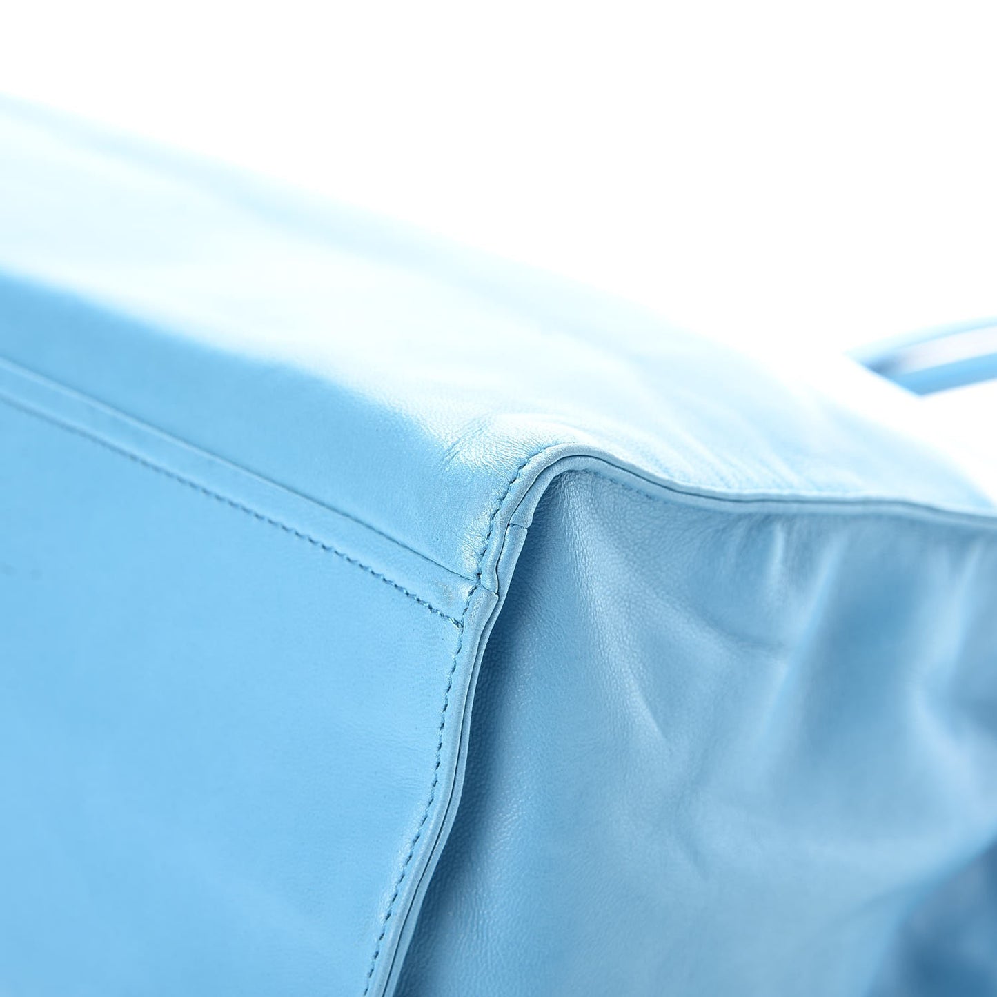 Soft Calf Tote Turchese