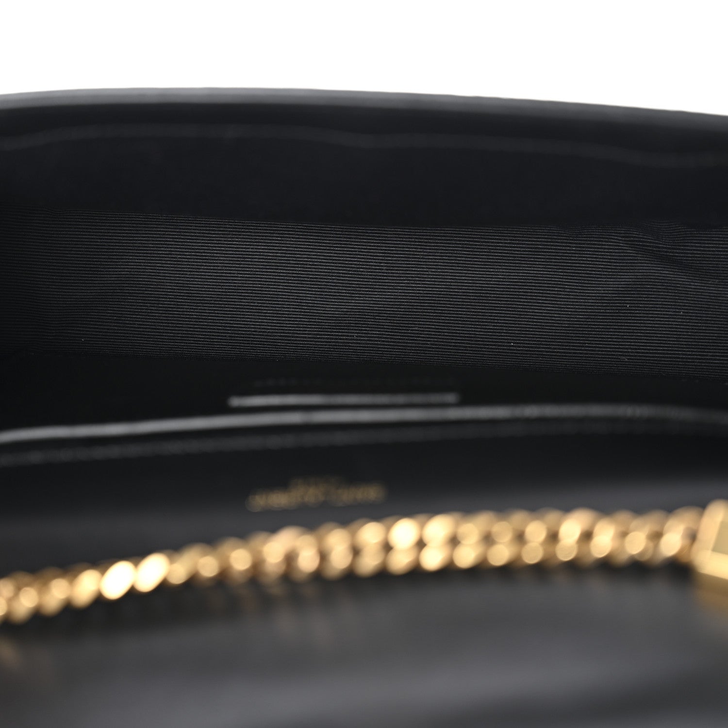 Saint Laurent Calfskin Crocodile Embossed Medium Classic Monogram Kate Tassel Satchel Black Blue 5 of 11