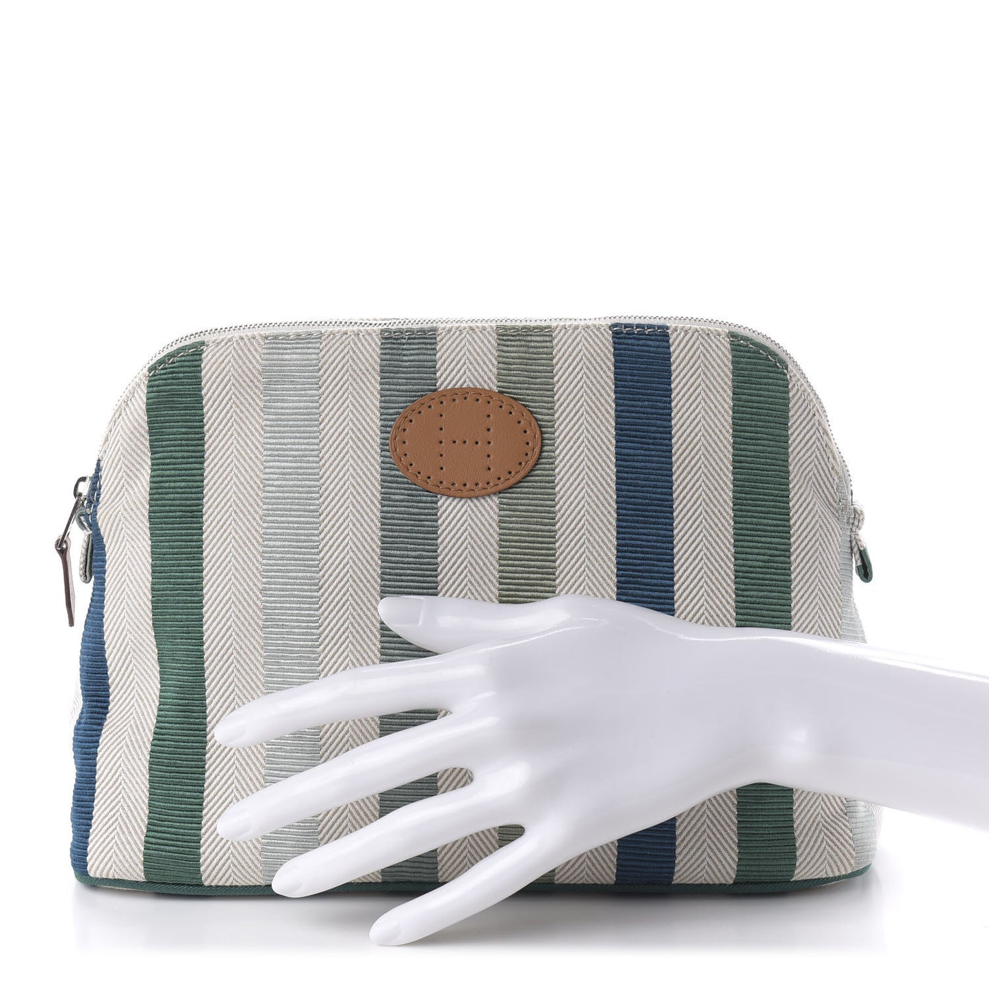 Cotton Stripe Bolide Travel Cosmetic Pouch MM