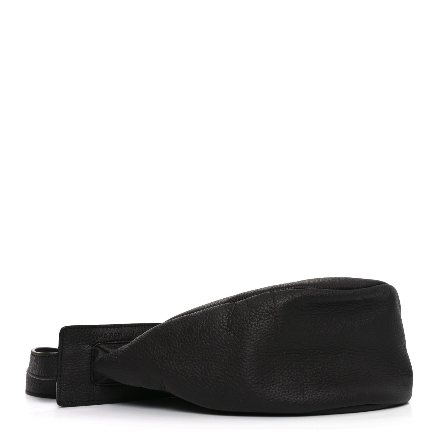 Grained Calfskin Small Slouchy Banana Bag Dark Brown