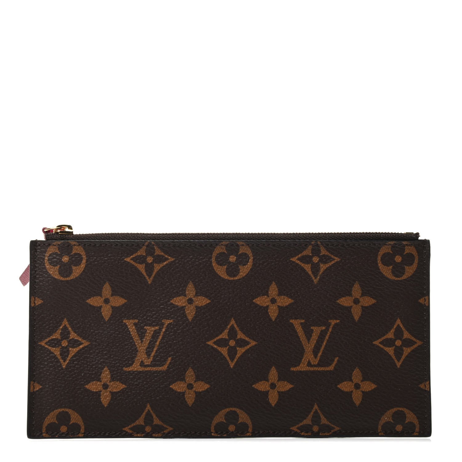 Louis Vuitton Monogram Felicie Chain Wallet Zippered Insert Fuchsia 1 of 3