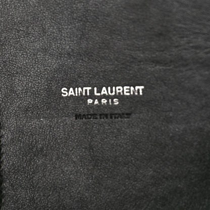 Saint Laurent Grained Calfskin Python Embossed Small Sac De Jour Black 7 of 13
