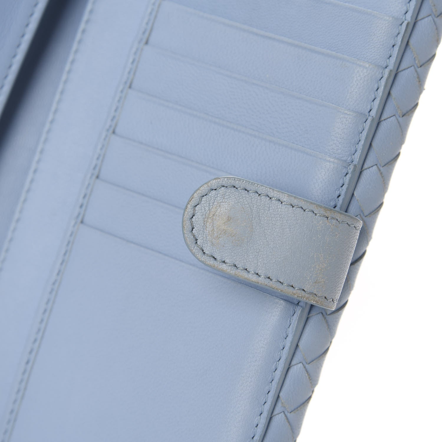 Bottega Veneta Nappa Intrecciato Continental Wallet Light Blue 6 of 8