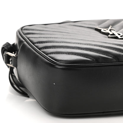 Saint Laurent Calfskin Matelasse Monogram Lou Camera Bag Black 9 of 11