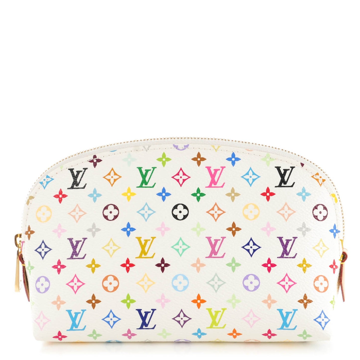 Monogram Multicolor Cosmetic Pouch White Litchi