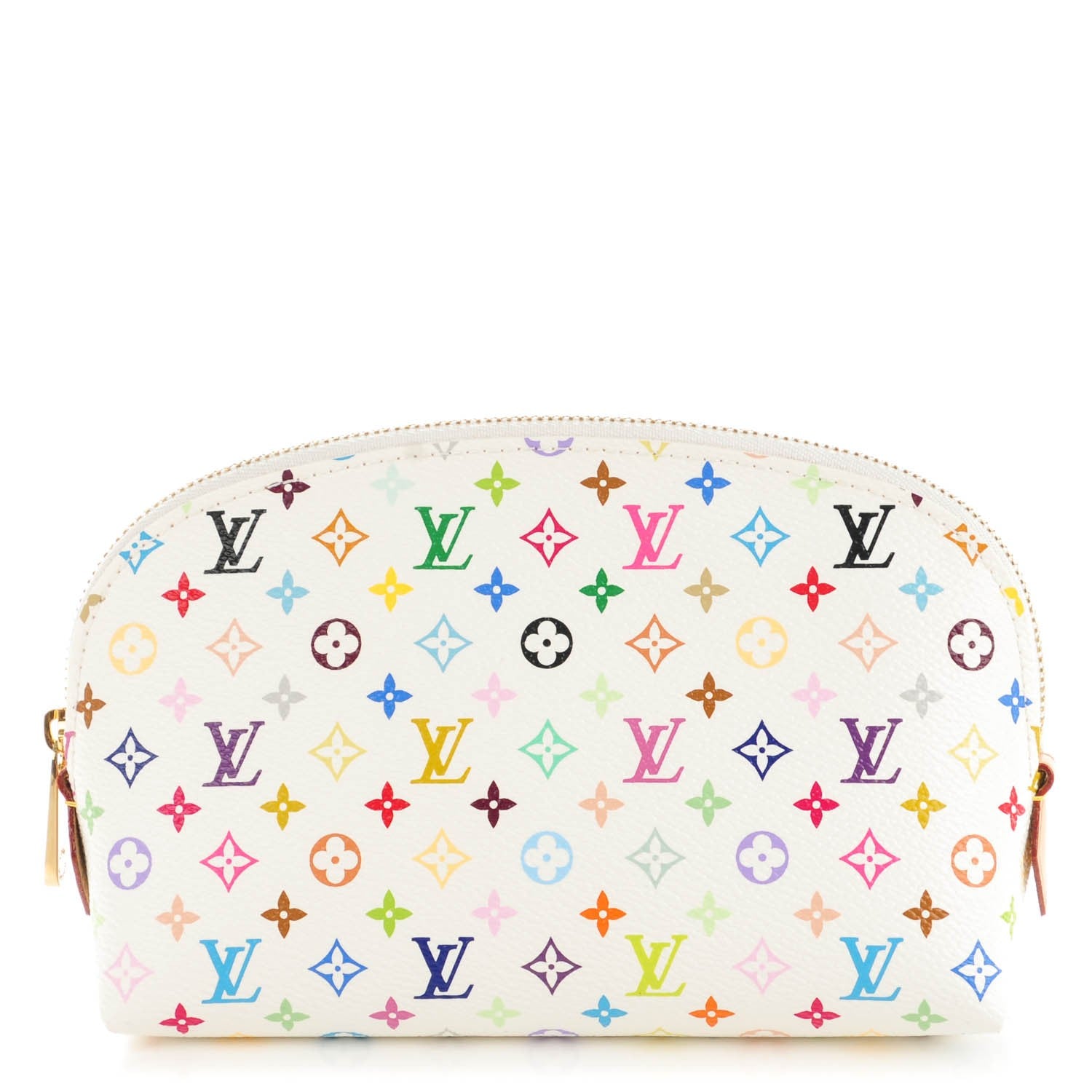 Louis Vuitton Monogram Multicolor Cosmetic Pouch White Litchi 1 of 7
