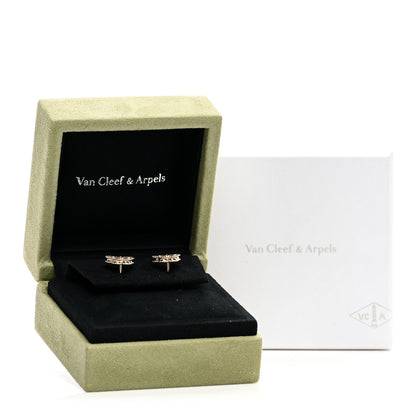 Van Cleef & Arpels 18K Yellow Gold Mother of Pearl Sweet Alhambra Butterfly Earrings 5 of 5