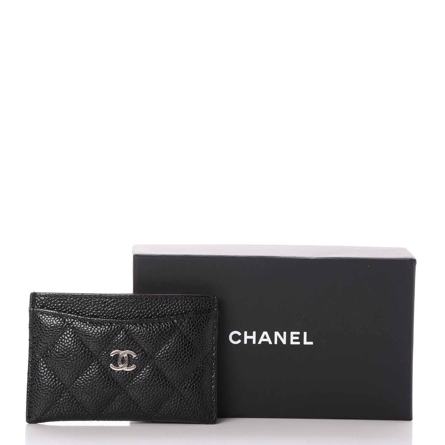 Chanel Caviar Quilted Card Holder Black 9 of 9
