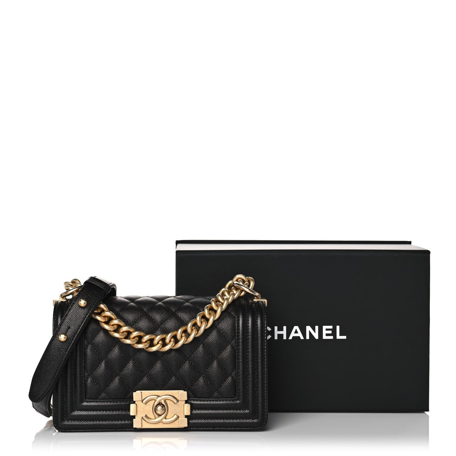 Chanel Caviar Quilted Small Boy Flap Black 12 of 12