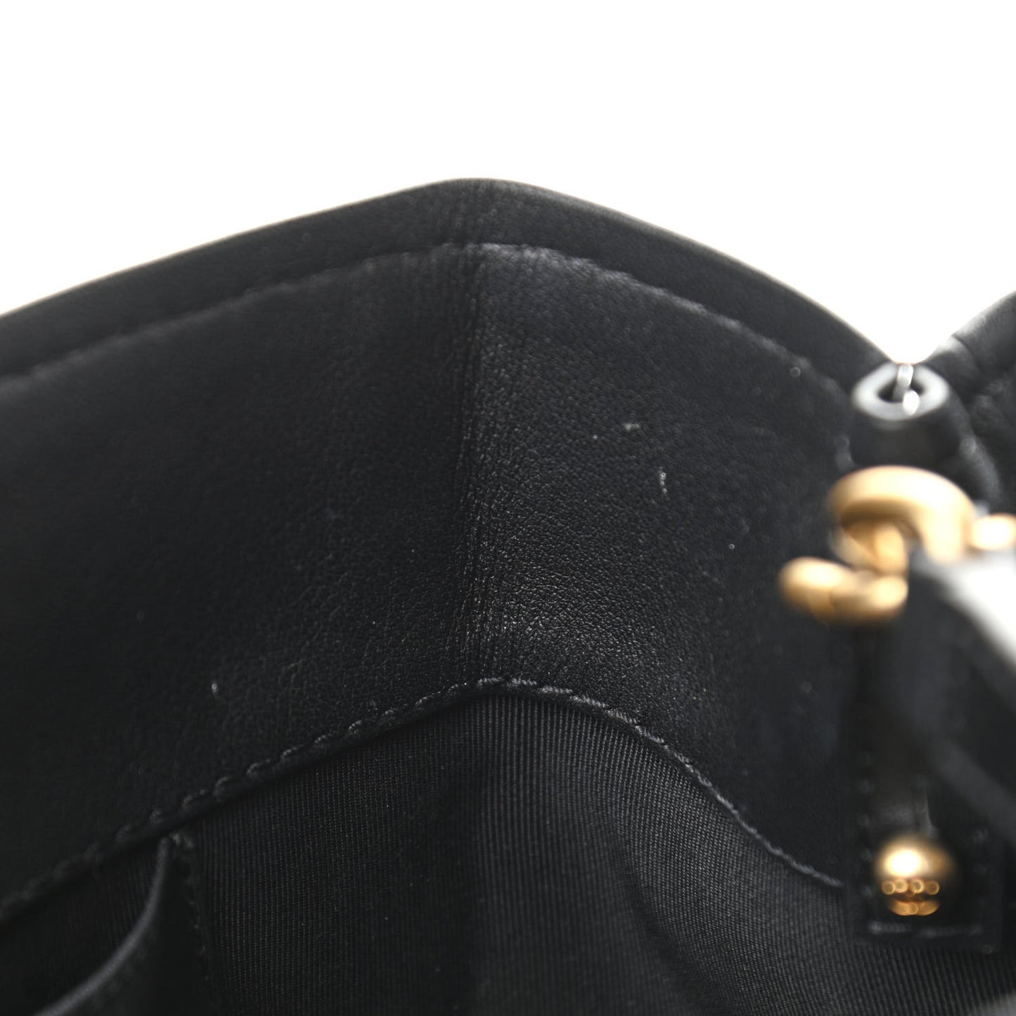Bullskin Stitched Bi-Color Medium Shopping Tote Black