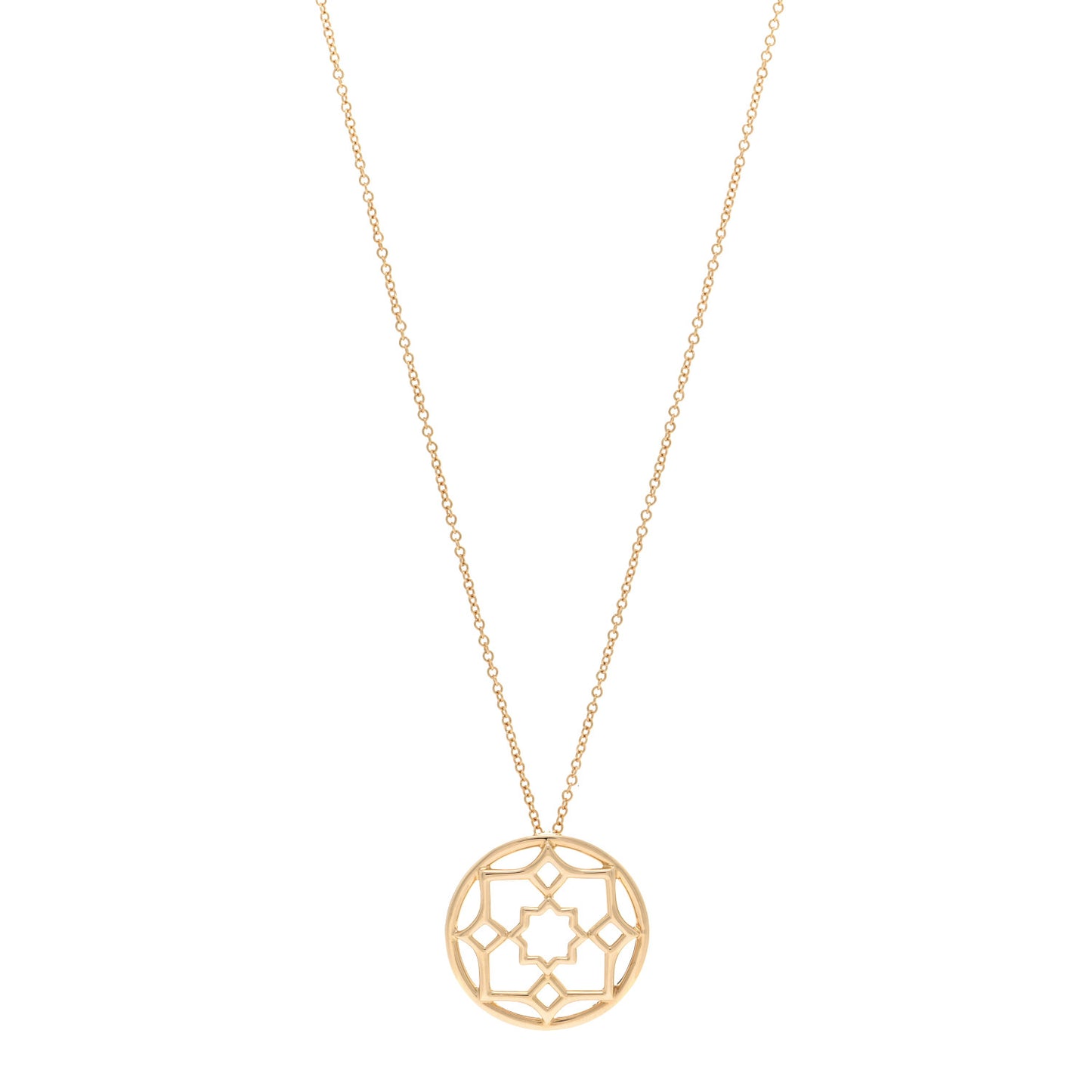 18K Yellow Gold Paloma Picasso Marrakesh Round Pendant Necklace