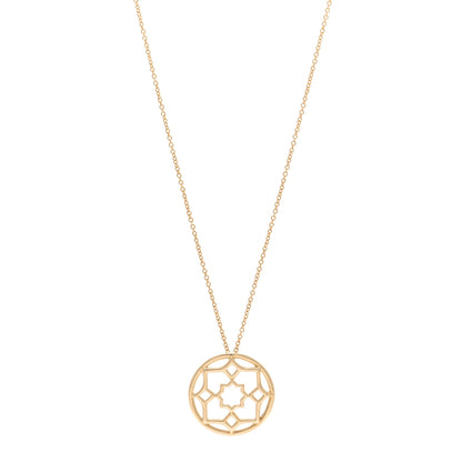 Tiffany 18K Yellow Gold Paloma Picasso Marrakesh Round Pendant Necklace 1 of 5