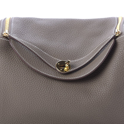 Hermes Taurillon Clemence Lindy 30 Etoupe 7 of 10