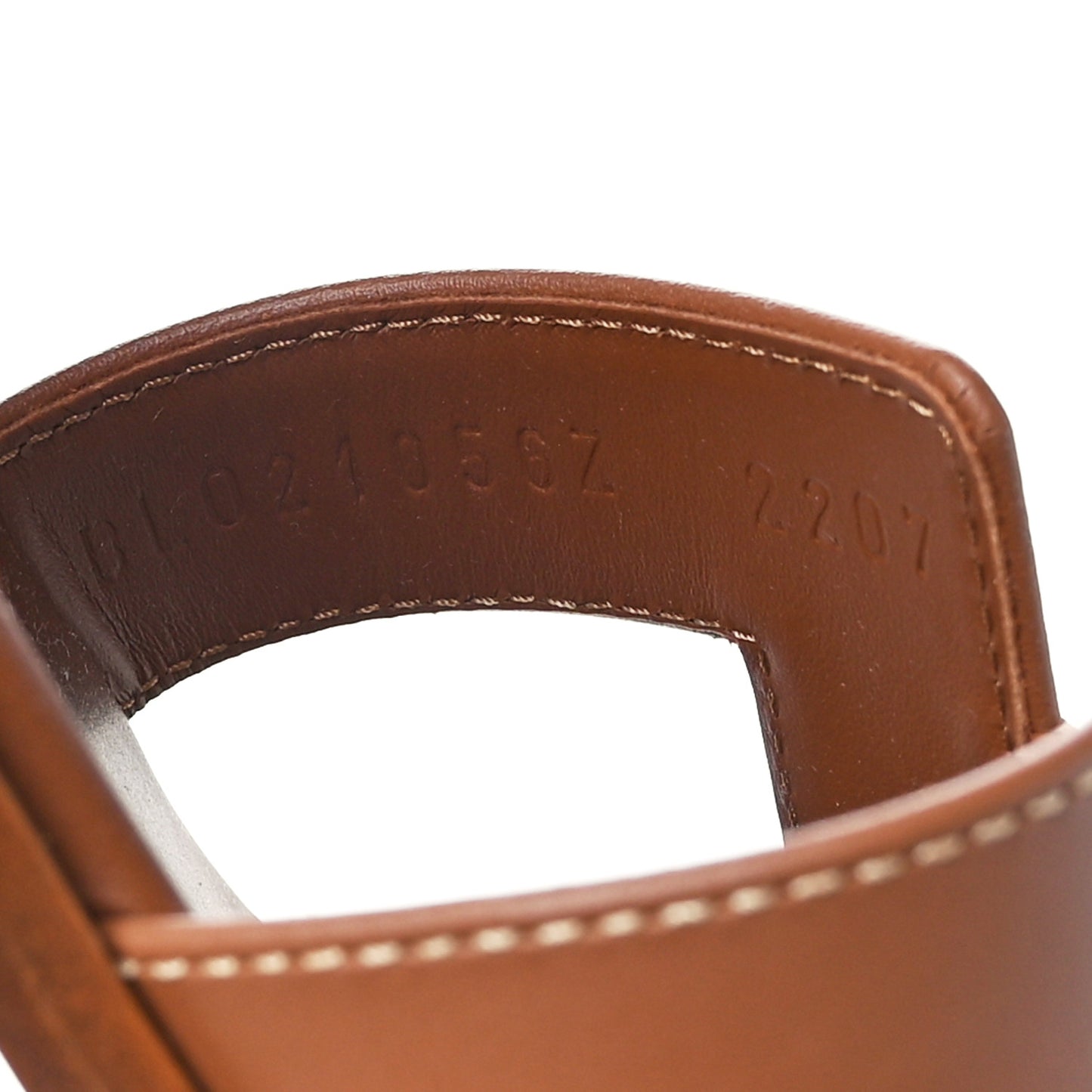 Box Calfskin Oran Sandals 36 Gold
