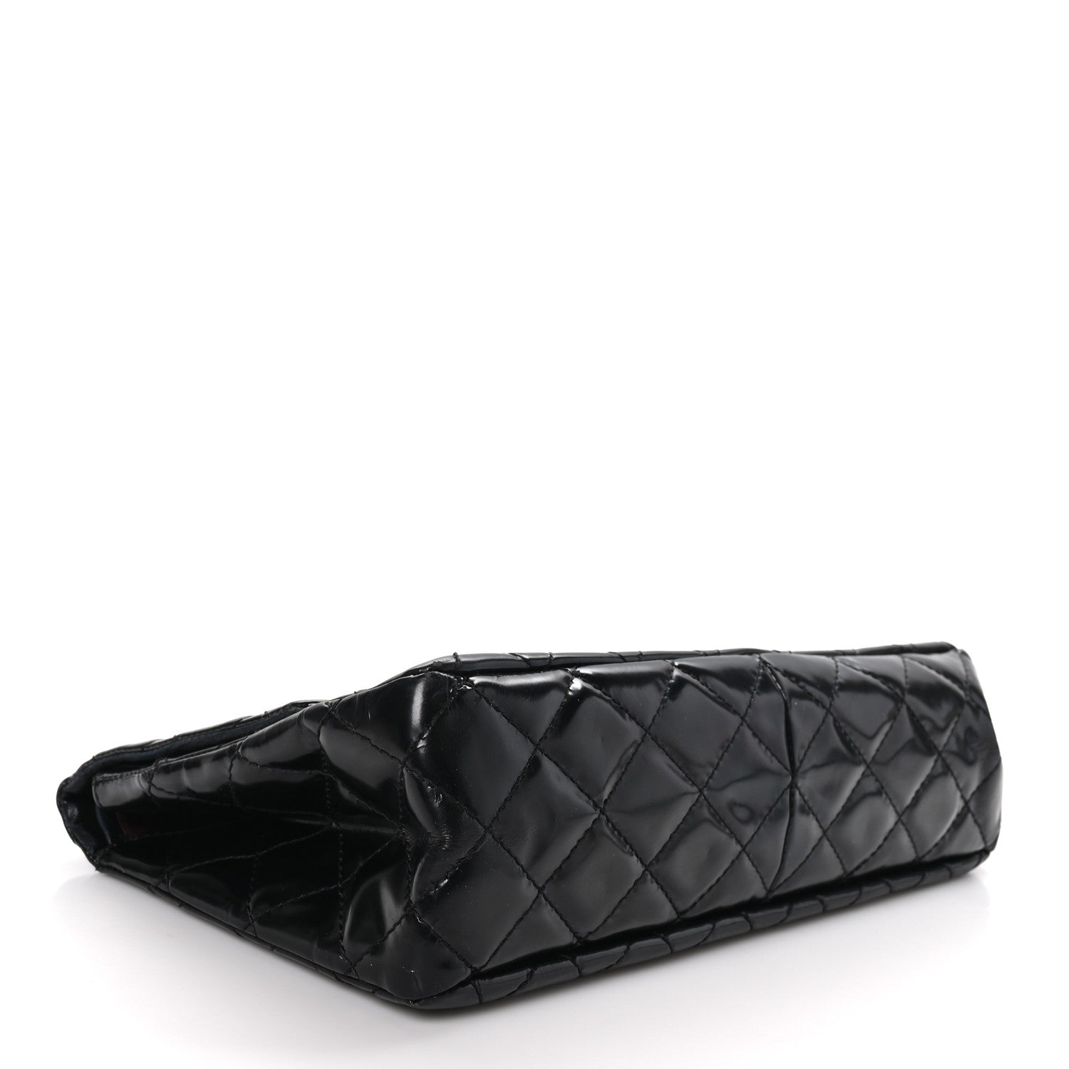 Chanel Patent Quilted 2.55 Reissue 227 Double Flap Black 4 of 10