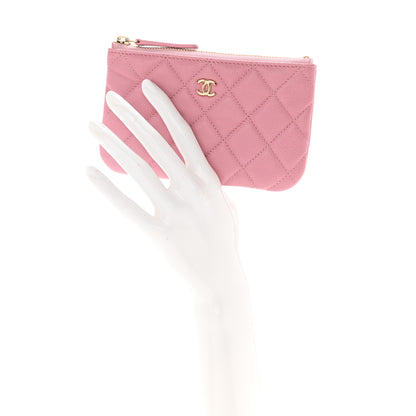 Chanel Caviar Quilted Small Cosmetic Case Pink 2 of 8