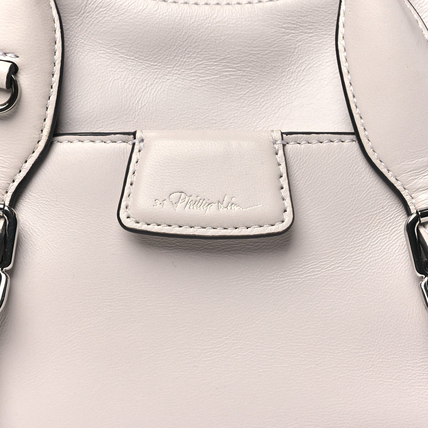 Calfskin Moto Mini Pashli Satchel Stone