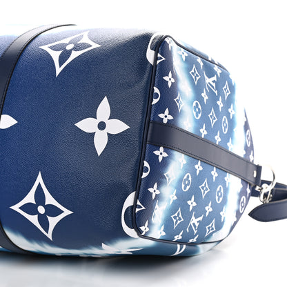 Louis Vuitton Monogram Escale Keepall Bandouliere 50 Blue 9 of 9