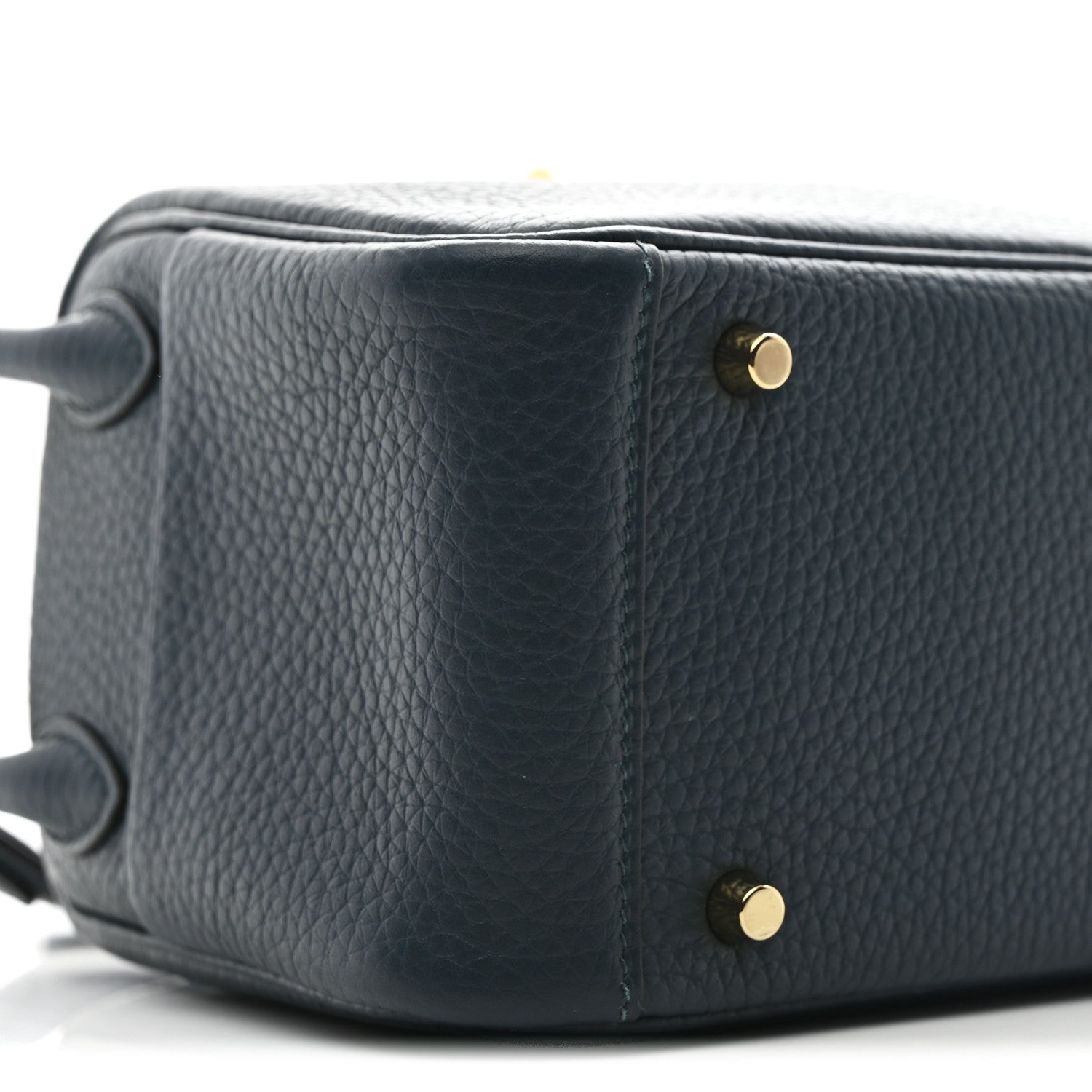 Hermes Taurillon Clemence Mini Lindy 20 Vert Cypress 9 of 11