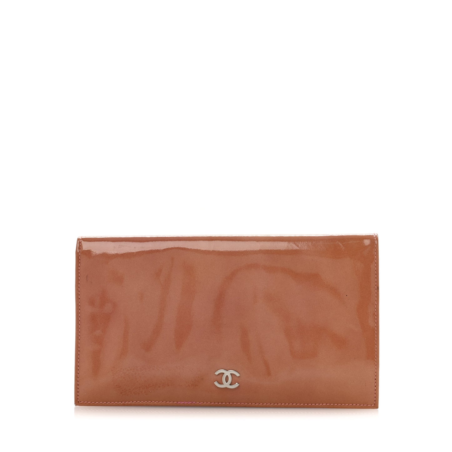 Patent CC Yen Wallet Pink