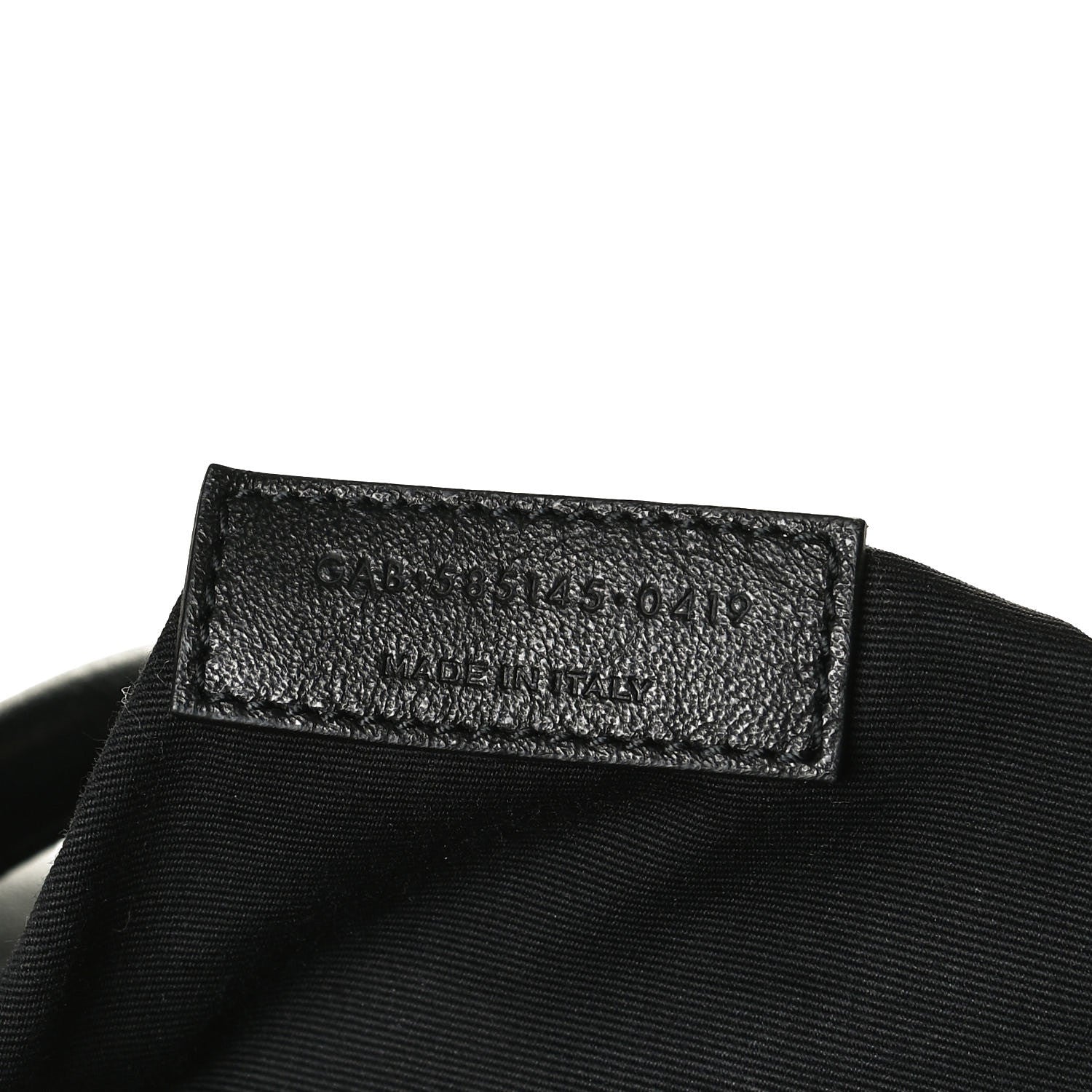 Saint Laurent Calfskin Miles Logo Bowler Duffel Bag Black 7 of 18