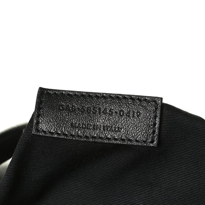 Saint Laurent Calfskin Miles Logo Bowler Duffel Bag Black 7 of 18