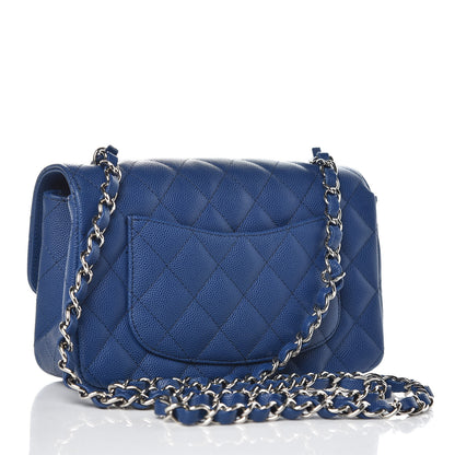 Chanel Caviar Quilted Mini Rectangular Flap Dark Blue 3 of 10