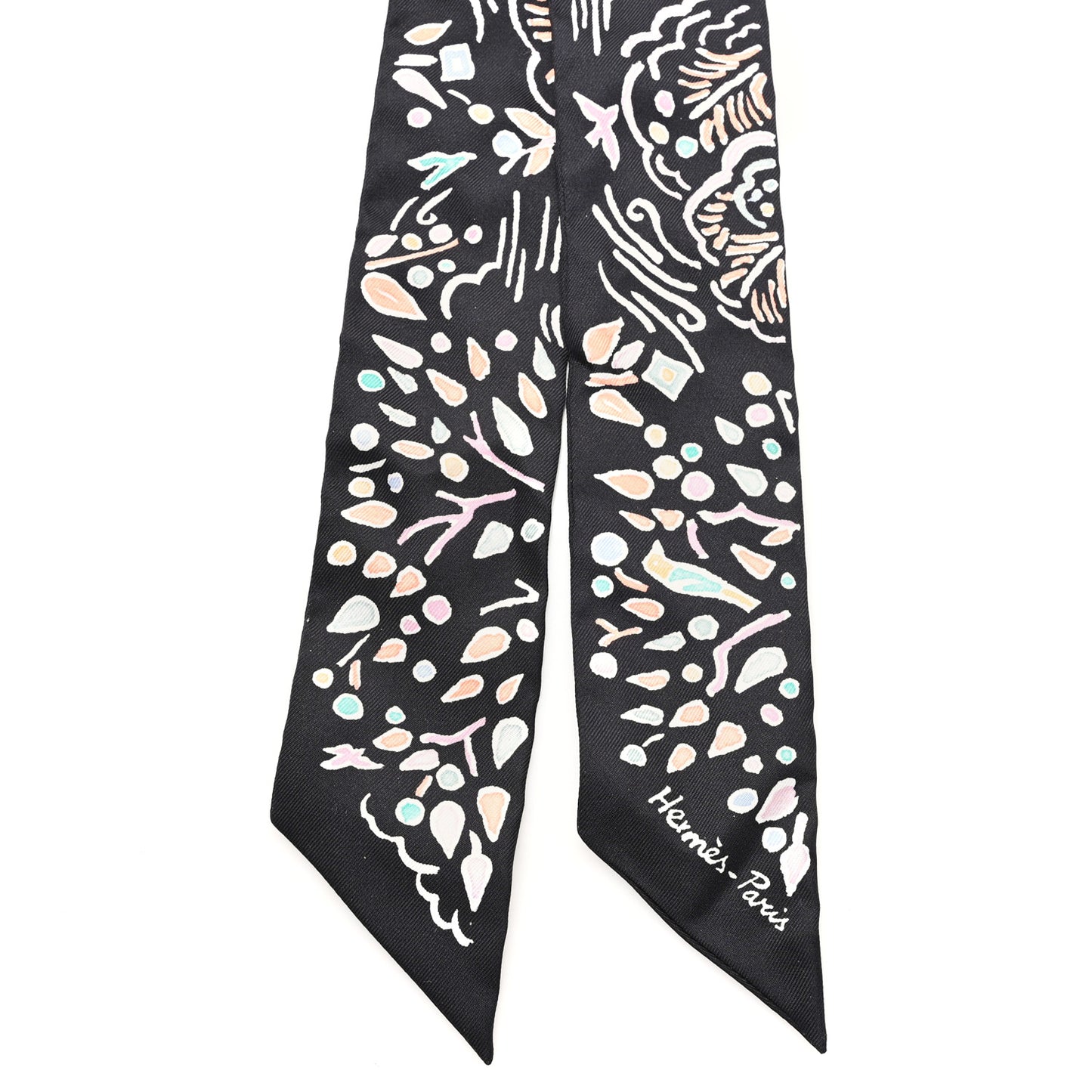 Silk Isola Di Primavera Twilly Black Vert Rose